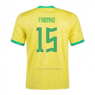 Camiseta Brasil Jugador Fabinho Primera 2022