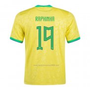 Camiseta Brasil Jugador Raphinha Primera 2022