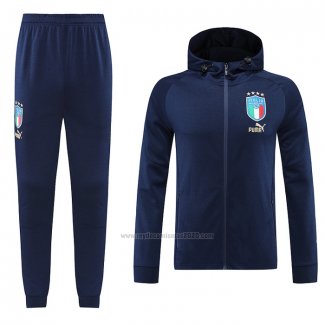 Chandal con Capucha del Italia 2022-2023 Azul