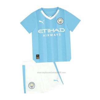 Camiseta Manchester City Primera Nino 2023-2024