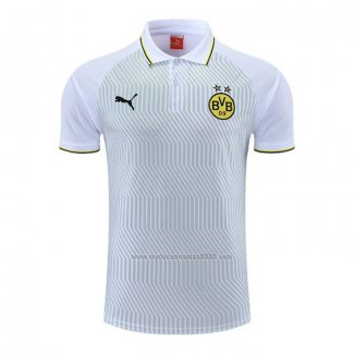 Camiseta Polo del Borussia Dortmund 2022-2023 Blanco y Verde