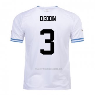 Camiseta Uruguay Jugador D.Godin Segunda 2022