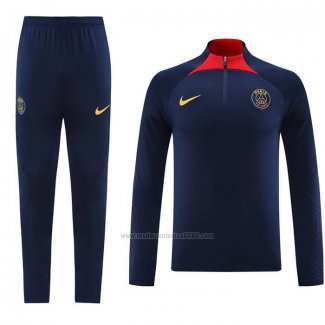 Chandal de Sudadera del Paris Saint-Germain 2023-2024 Azul