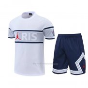 Chandal del Paris Saint-Germain Manga Corta 2022-2023 Blanco - Pantalon Corto