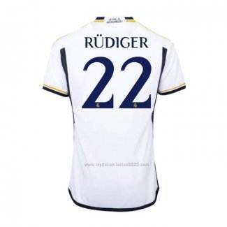 Camiseta Real Madrid Jugador Rudiger Primera 2023-2024