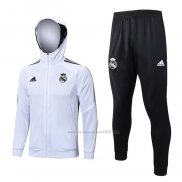 Chandal con Capucha del Real Madrid 2022-2023 Blanco