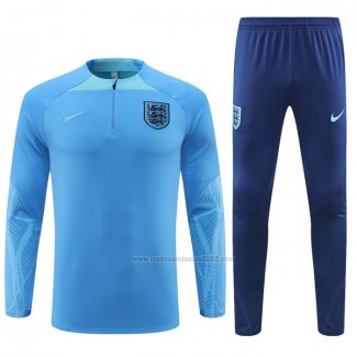 Chandal de Sudadera del Inglaterra 2022-2023 Azul Claro