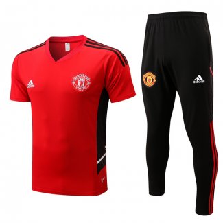 Chandal del Manchester United Manga Corta 2022-2023 Rojo