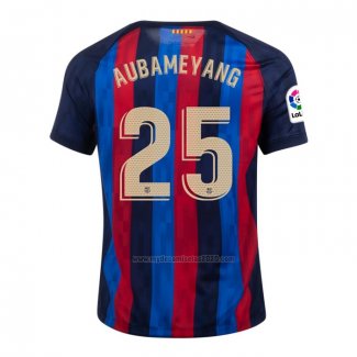 Camiseta Barcelona Jugador Aubameyang Primera 2022-2023