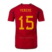 Camiseta Espana Jugador Yeremi Primera 2022