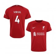 Camiseta Liverpool Jugador Virgil Primera 2022-2023