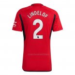Camiseta Manchester United Jugador Lindelof Primera 2023-2024