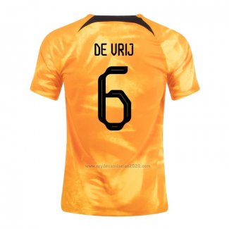 Camiseta Paises Bajos Jugador De Vrij Primera 2022