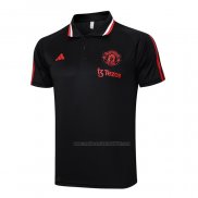 Camiseta Polo del Manchester United 2023-2024 Negro