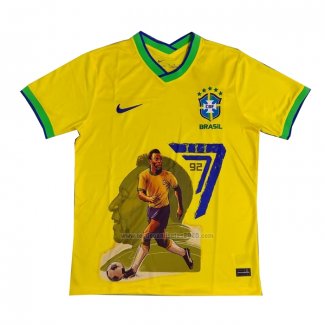 Tailandia Camiseta Brasil Pele Special 2022 Amarillo