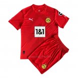 Camiseta Borussia Dortmund Portero Nino 2022-2023 Rojo