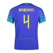 Camiseta Brasil Jugador Marquinhos Segunda 2022