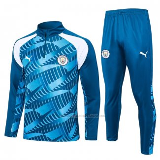 Chandal de Sudadera del Manchester City Nino 2023-2024 Azul