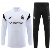 Chandal de Sudadera del Olympique Marsella 2023-2024 Blanco