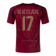 Camiseta Belgica Jugador De Ketelaere Primera 2024