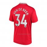 Camiseta Manchester United Jugador Van De Beek Primera 2022-2023