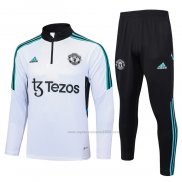 Chandal de Sudadera del Manchester United 2023-2024 Blanco