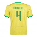 Camiseta Brasil Jugador Marquinhos Primera 2022