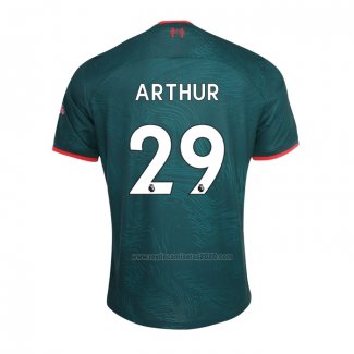 Camiseta Liverpool Jugador Arthur Tercera 2022-2023