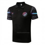 Camiseta Polo del Manchester City 2022-2023 Negro