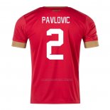 Camiseta Serbia Jugador Pavlovic Primera 2022