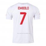 Camiseta Suiza Jugador Embolo Segunda 2022