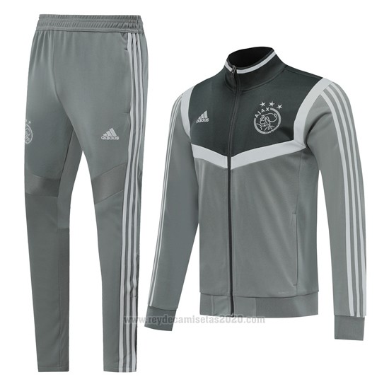 Chandal del Ajax 2019-2020 Gris - Camisetas de futbol ...