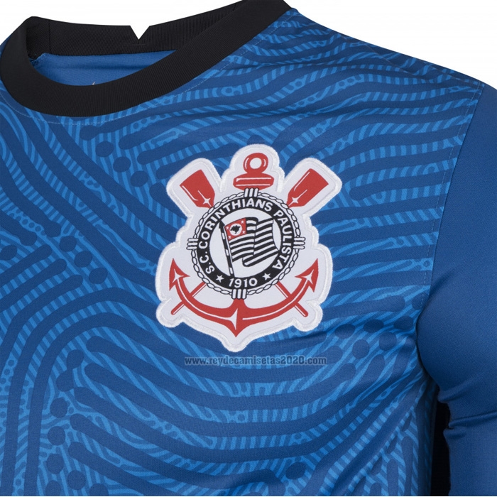 Tailandia Camiseta Corinthians Portero 2020-2021 Azul ...