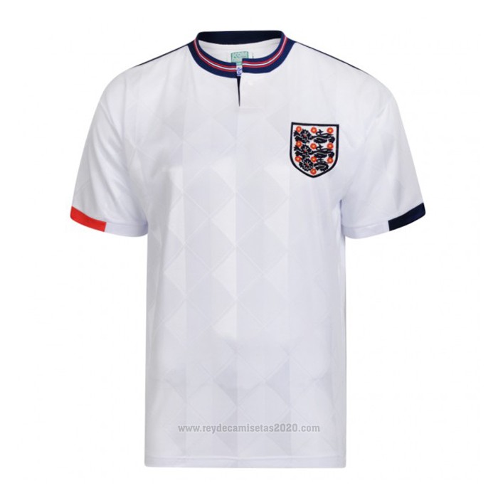 Camiseta Inglaterra Primera Retro 1989 - Camisetas de futbol baratas 2019/2020